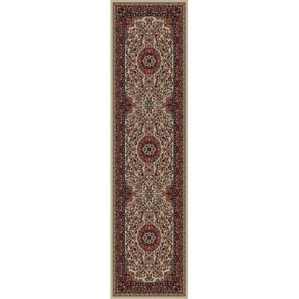 Concord Global 3 ft. 11 in. x 5 ft. 7 in. Persian Classics Isfahan - Ivory 20324